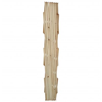 vidaXL Valla enrejada 5 piezas madera maciza 180x90 cm