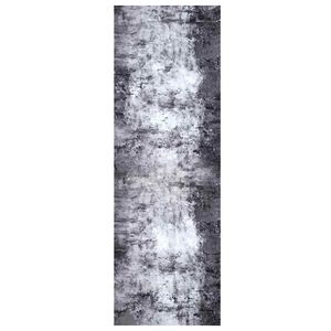 vidaXL Alfombra de cocina Gris 180 x 60 cm Terciopelo