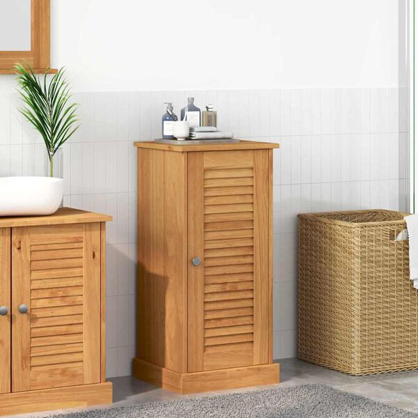 vidaXL Mueble de Cuarto de Ba&ntilde;o con estante VIGO Marr&oacute;n y Marr&oacute;n Miel