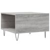 vidaXL Mesa de centro madera contrachapada gris Sonoma 55x55x36,5 cm