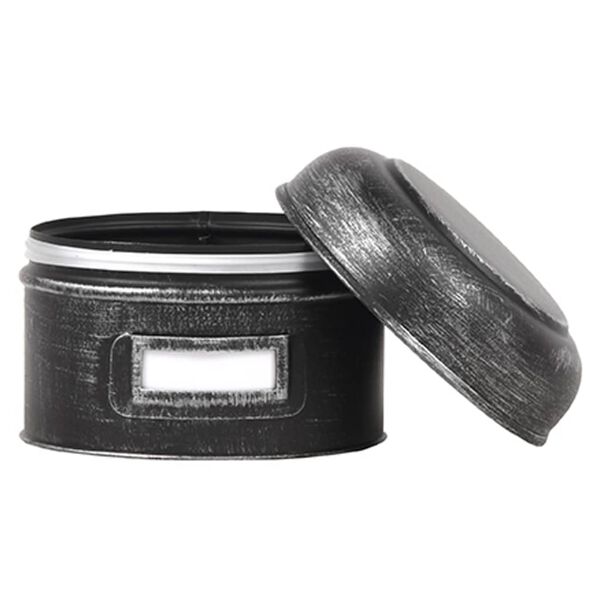 LABEL51 Caja de almacenaje negro envejecido S 13x13x10 cm