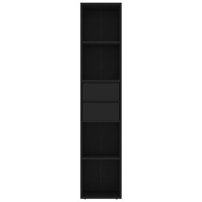 vidaXL Estantería de aglomerado negro 36x30x171 cm