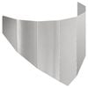 vidaXL Borde de C&eacute;sped 100 x 45 cm Acero Plateado