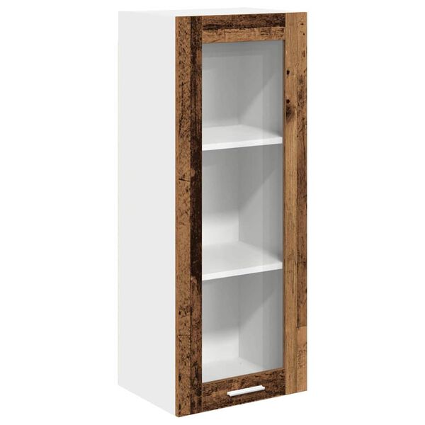 vidaXL Mueble colgante con puerta Madera vieja 40 x 31 x 100 cm