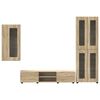 vidaXL Conjunto de mueble de TV con caj&oacute;n FLORIN Roble Sonoma