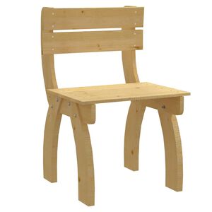 vidaXL Silla de jard&iacute;n de madera de pino impregnada