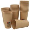 vidaXL Tazas de café de papel 1000 uds 16oz 400ml marrón