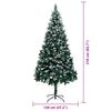 vidaXL Árbol de Navidad artificial Verde 210 cm PVC y Acero y Plástico