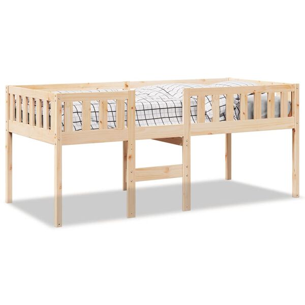 vidaXL Cama para ni&ntilde;os sin colch&oacute;n madera maciza de pino 90x200 cm