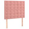 vidaXL Cama box spring con colch&oacute;n terciopelo rosa 120x200 cm