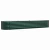 vidaXL Cama elevada Verde 320 x 80 x 44 cm Acero