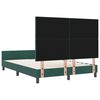 vidaXL Cama tipo Box Spring Verde oscuro 140 x 190 cm Terciopelo