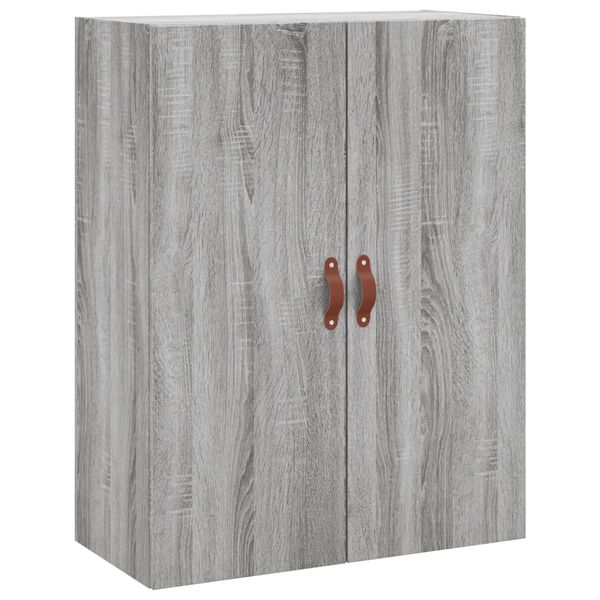 vidaXL Armario de pared gris Sonoma 69,5x34x90 cm