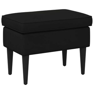 vidaXL Reposapi&eacute;s Negro 55 x 35 x 41 cm Terciopelo