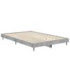 vidaXL Estructura de cama madera de ingeniería gris hormigón 120x190cm