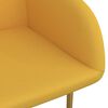 vidaXL Sillas de comedor 4 unidades terciopelo amarillo