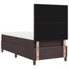 vidaXL Cama tipo Box Spring con colch&oacute;n Marr&oacute;n Oscuro 90 x 190 cm tela
