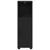 vidaXL Gabinete de Ba&ntilde;o con almacenamiento Negro 30 x 35 x 95 cm