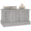 vidaXL Baúl almacenaje madera contrachapada gris sonoma 50x30x28 cm