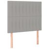 vidaXL Cama box spring con colch&oacute;n tela gris claro 80x200 cm