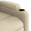 vidaXL Sill&oacute;n de masaje el&eacute;ctrico reclinable elevable tela crema