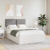 vidaXL Estructura de Cama con Cabecera Tapizada Gris Claro