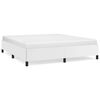 vidaXL Estructura de cama sin colch&oacute;n cuero sint&eacute;tico blanco 180x200cm