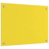 vidaXL Salpicadero de cocina Amarillo 70 x 50 x 0,6 cm vidrio templado