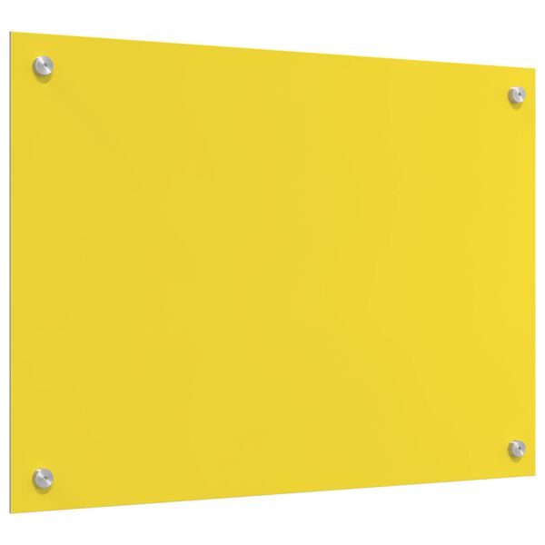 vidaXL Salpicadero de cocina Amarillo 70 x 50 x 0,6 cm vidrio templado