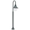 vidaXL Farola de jard&iacute;n aluminio verde oscuro E27 120 cm