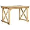 vidaXL Mesa de jard&iacute;n de madera de pino impregnada 110x79x75 cm