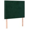 vidaXL Estructura cama sin colch&oacute;n terciopelo verde oscuro 120x190cm