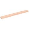vidaXL Estante de pared madera maciza de roble sin tratar 100x10x4 cm
