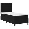 vidaXL Cama tipo Box Spring con colch&oacute;n Negro 80 x 200 cm tela