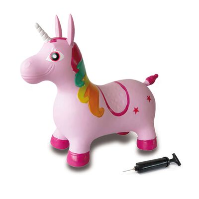 JAMARA Unicornio saltarín con bomba rosa