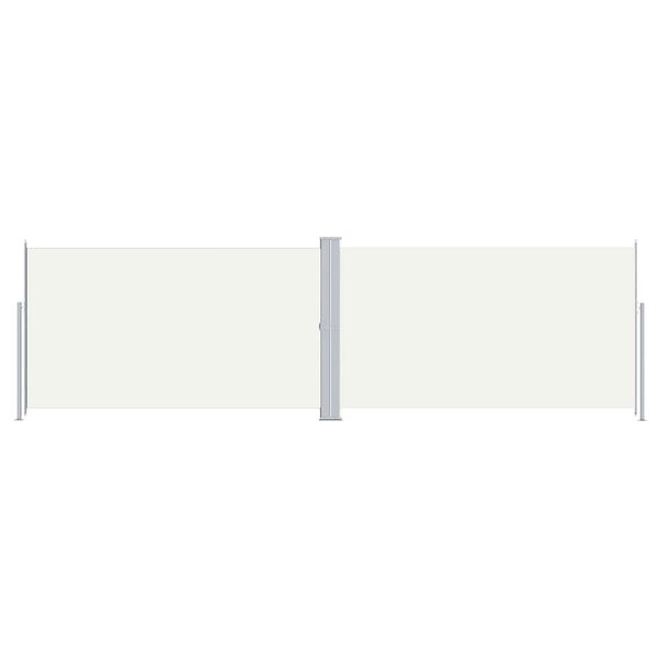 vidaXL Toldo lateral retráctil color crema 180x600 cm