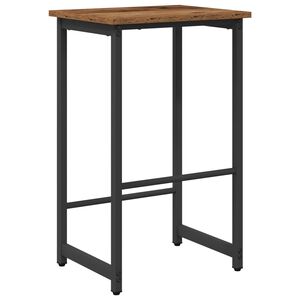 vidaXL Taburete de bar Madera envejecida 40 x 32 x 74 cm