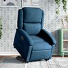 vidaXL Sill&oacute;n el&eacute;ctrico reclinable elevable de terciopelo azul