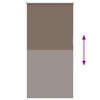 vidaXL Estor Enrollable Opaco Color Caf&eacute; 75x175 cm Tela Ancho 70,7cm