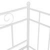 vidaXL Sof&aacute; cama extra&iacute;ble sin colch&oacute;n metal blanco 90x200cm