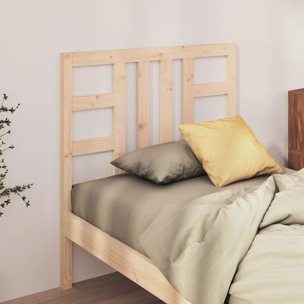 vidaXL Cabecero de cama madera maciza de pino 96x4x100 cm