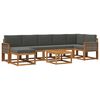 vidaXL Conjunto de sof&aacute;s de exterior 8 uds. Natural y Antracita