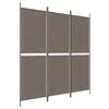 vidaXL Biombo divisor de 3 paneles de tela gris antracita 150x200 cm