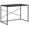 vidaXL Escritorio de ordenador aglomerado negro 110x60x70 cm