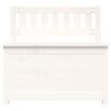 vidaXL Banco de madera maciza de pino blanco 80x41x77 cm