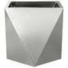 vidaXL Jardinera 2 pcs Plateado 30 x 30 x 30 cm Acero Galvanizado