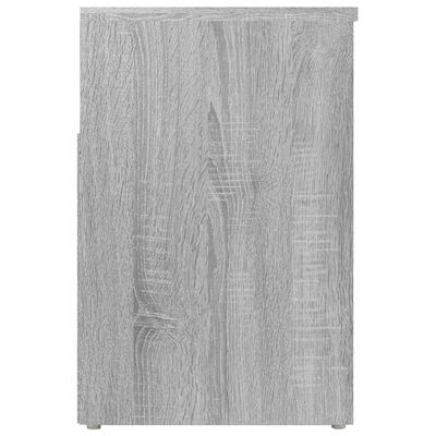 vidaXL Banco zapatero madera contrachapada gris Sonoma 60x30x45 cm