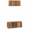 vidaXL Conjunto de mueble de TV 2 uds. Madera envejecida