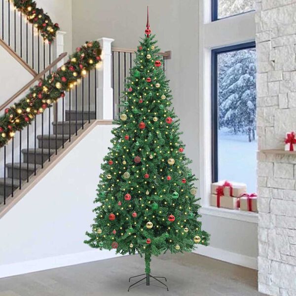 vidaXL &Aacute;rbol de Navidad artificial Verde 300 cm PVC, Metal y Pl&aacute;stico