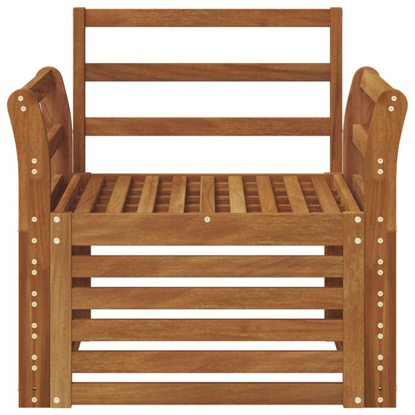 vidaXL Conjunto de sof&aacute;s de exterior Natural 75,5 x 63 x 73 cm